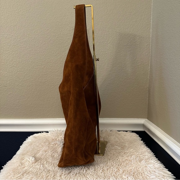 Quince Whiskey Brown Suede Hobo Bag - Picture 7 of 13
